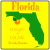Florida Orange State Sticker