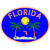 Florida Palm Trees Oval Sticker