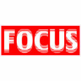 Focus Attention Red Decal