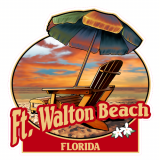 Fort Walton Beach Florida Beach Decal