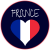 France Heart Sticker