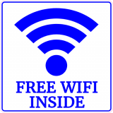 Free WiFi Inside Decal