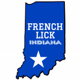 French Lick Indiana State Shaped Decal