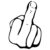 Fuck You Finger Sticker