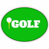 Golf Green Oval Decal