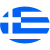 Greece Flag Oval Euro Sticker