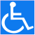Handicapped Wheelchair Accessible Sticker