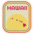 Hawaii Sun Retro Sticker