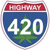 Highway 420 Weed Road Sign Decal