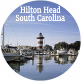 Hilton Head Harbor Circle Decal