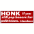 Honk For Politics Sticker