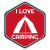 I Love Camping Sticker