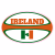 Ireland Rugby Ball Sticker