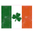 Irish Flag Distressed Sticker