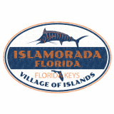 Islamorada Florida Marlin Decal