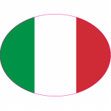 Italy Oval Flag Decal