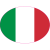Italy Oval Flag Sticker