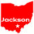 Jackson Ohio State Shaped Sticker