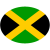 Jamaica Flag Oval Sticker