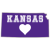 Kansas State Purple State Shaped Sticker