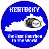 Kentucky Best Bourbon Blue Circle Decal