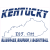 Kentucky Bluegrass Bourbon Basketball Square Sticker