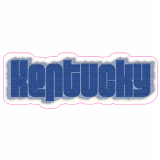 Kentucky Textured Contour Cut Decal