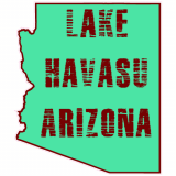 Lake Havasu Arizona State Shaped Decal