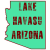 Lake Havasu Arizona State Shaped Sticker