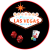 Las Vegas Gambling Circle Sticker
