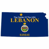 Lebanon Kansas Center of the USA Decal