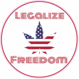 Legalize Freedom Weed Circle Decal