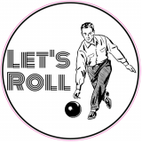 Let’s Roll Bowling Circle Decal