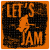 Lets Jam Guitar Player Sticker