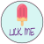 Lick Me Popsicle Sticker