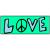 Love Peace Sticker