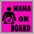 Mama On Board Pregnancy Sticker