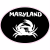 Maryland Crab State Oval Sticker
