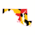 Maryland Flag State Shaped Sticker