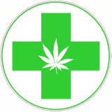 Medical Marijuana Circle Decal