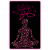 Meditation Yoga Pose Flower Sticker