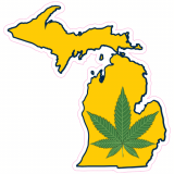 Michigan Legalized Weed Decal