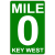 Mile 0 Key West Road Sign Sticker