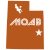 Moab Utah State Shaped Sticker