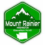 Mount Rainier Green Mountain Decal