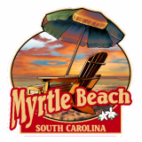 Myrtle Beach Umbrella And Chair Beach Decal