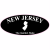 New Jersey Garden State Oval Sticker