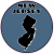 New Jersey State Circle Sticker