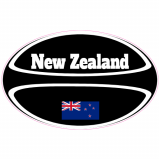 New Zealand Flag Rugby Ball Decal