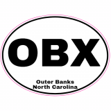 OBX Outer Banks North Carolina Oval Decal